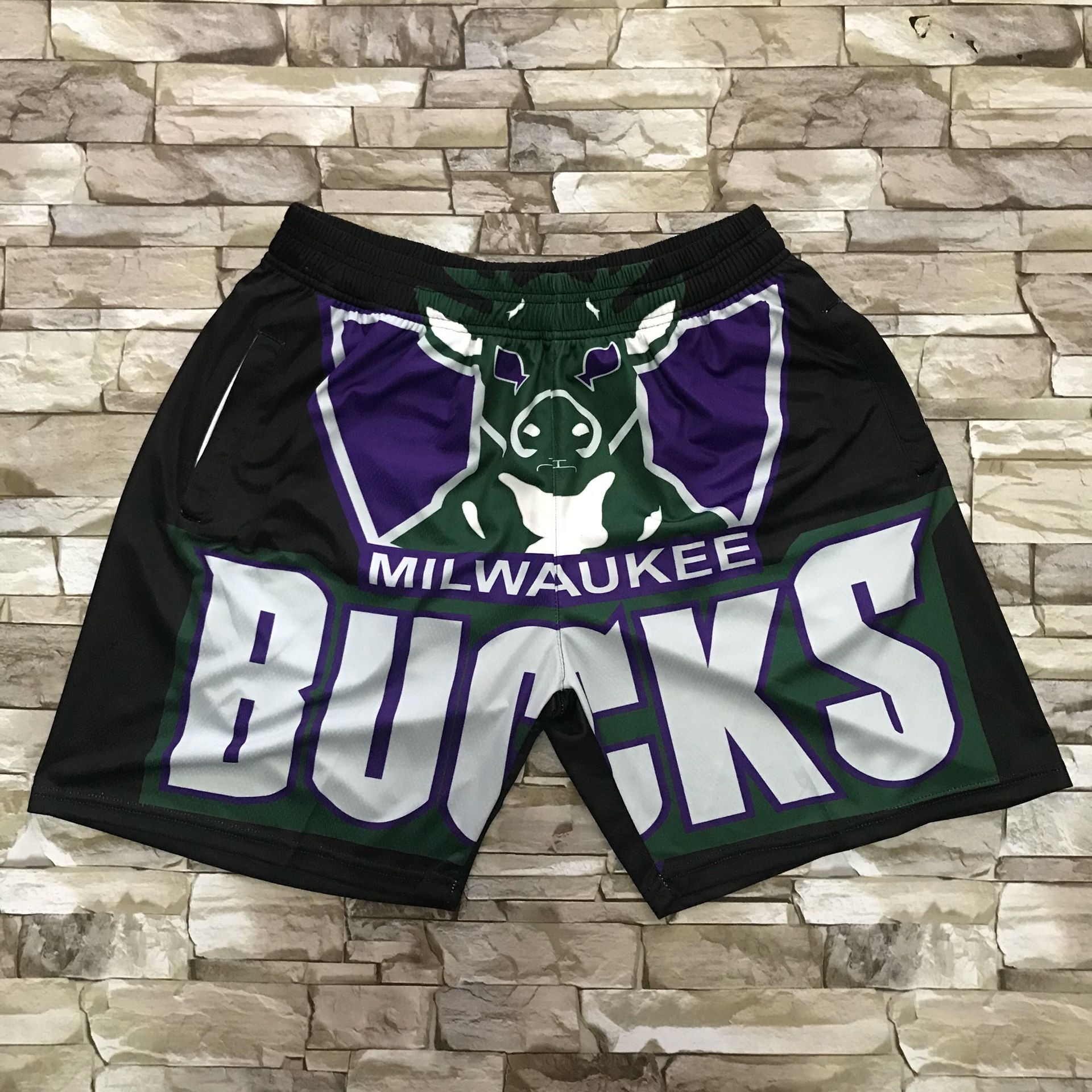 2020 Men NBA Milwaukee Bucks  shorts